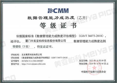 (DCMM)數據管理能力成熟度等級認證